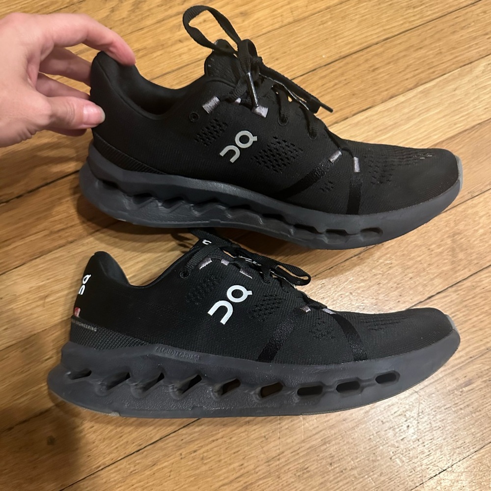 On Women’s  Black and Gray Performance Sneakers